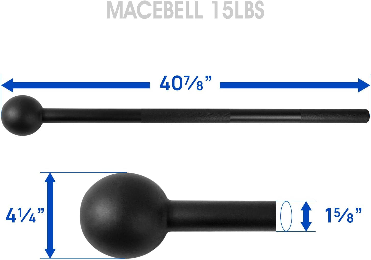 Steel Mace Bell for Comprehensive Strength Training – Full Body Workout Tool for Muscles, Shoulders, Grips, and Forearms – Available in 5 to 30 LB for Both Men and Women