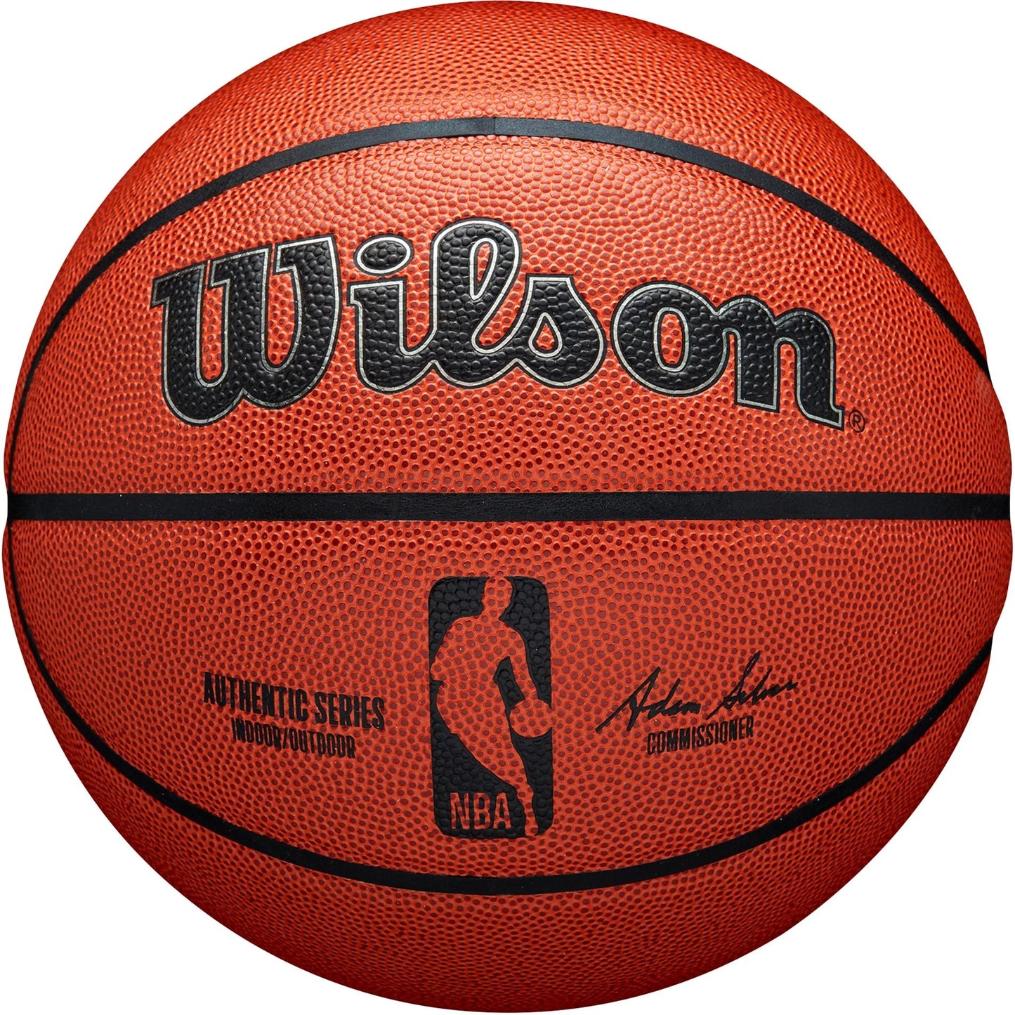 NBA Authentic Indoor/Outdoor Basketball - 29.5 Inch, Brown