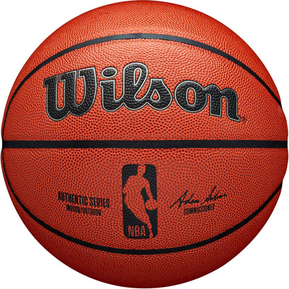 NBA Authentic Indoor/Outdoor Basketball - 29.5 Inch, Brown