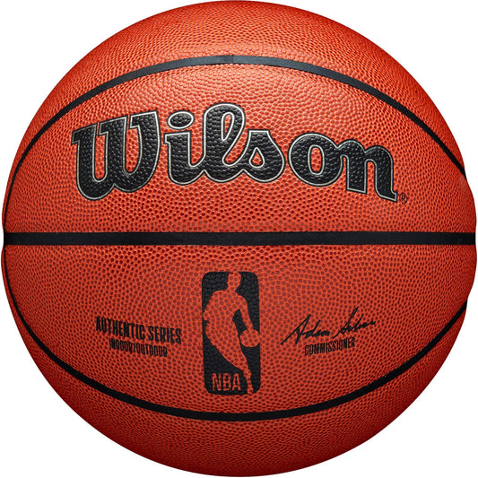 NBA Authentic Indoor/Outdoor Basketball - 29.5 Inch, Brown