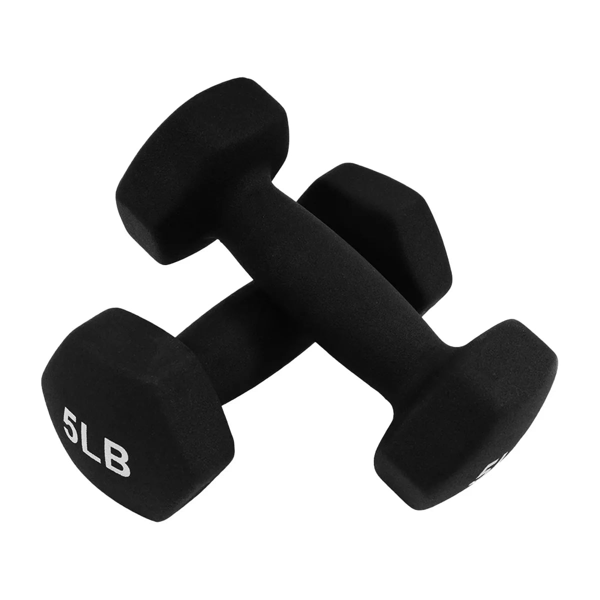 BalanceFrom Elite 110-Pound Neoprene Coated Cast Iron Dumbbell Set with Stand - 10 Pairs of Weights Ranging from 1 to 10 Pounds, Black