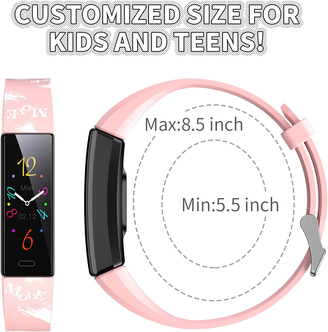 Children's Fitness Tracker Watch with Pedometer, Stopwatch, IP68 Waterproof, and 11 Sport Modes for Ages 6-16